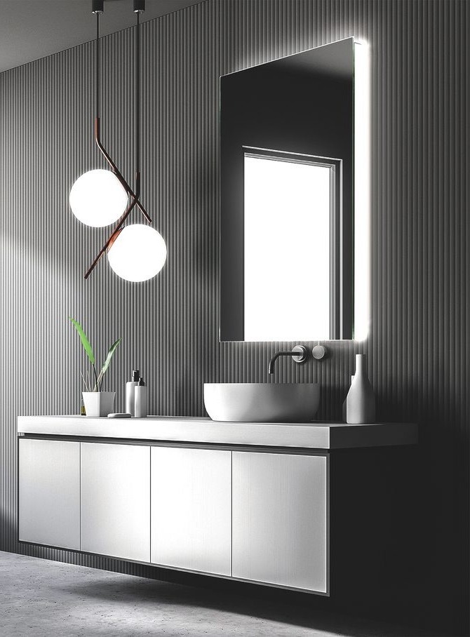 Classic Line Full Frame Edge Frost — LED Mirror Configurator